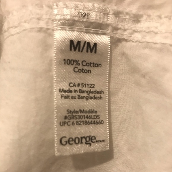 White Button Down T-Shirt - Picture 3 of 3